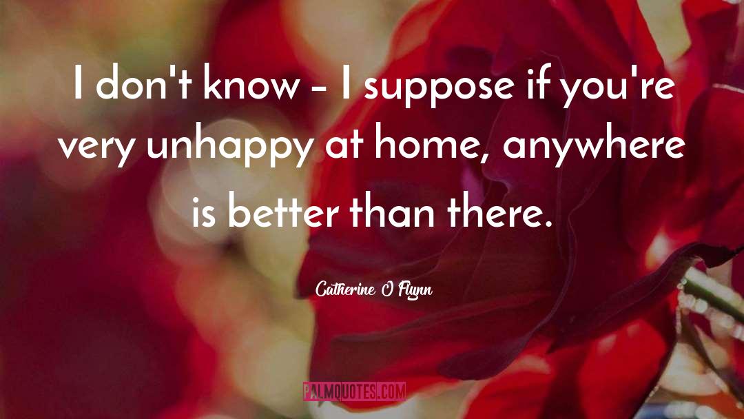 Catherine O'Flynn Quotes: I don't know – I