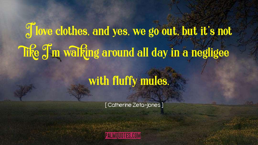Catherine Zeta-Jones Quotes: I love clothes, and yes,