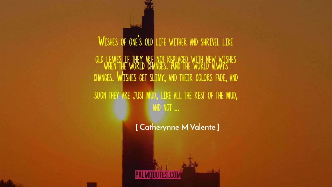 Catherynne M Valente Quotes: Wishes of one's old life