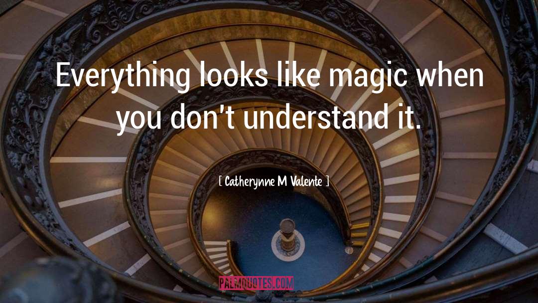 Catherynne M Valente Quotes: Everything looks like magic when