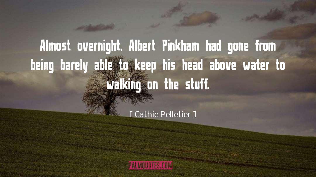 Cathie Pelletier Quotes: Almost overnight, Albert Pinkham had