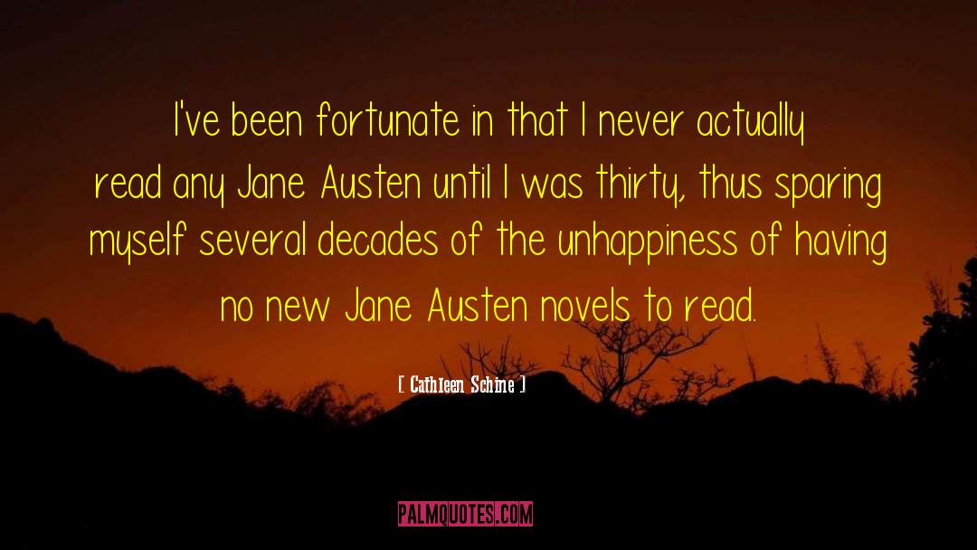 Cathleen Schine Quotes: I've been fortunate in that