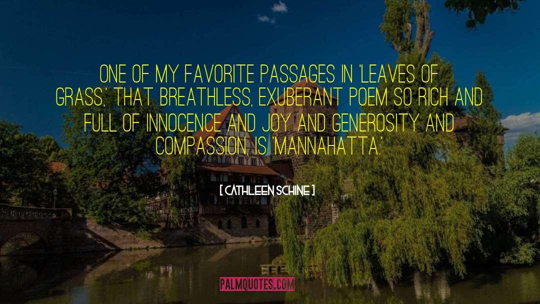 Cathleen Schine Quotes: One of my favorite passages