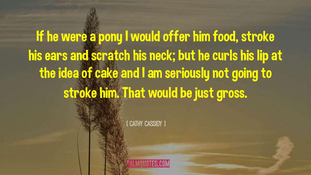 Cathy Cassidy Quotes: If he were a pony