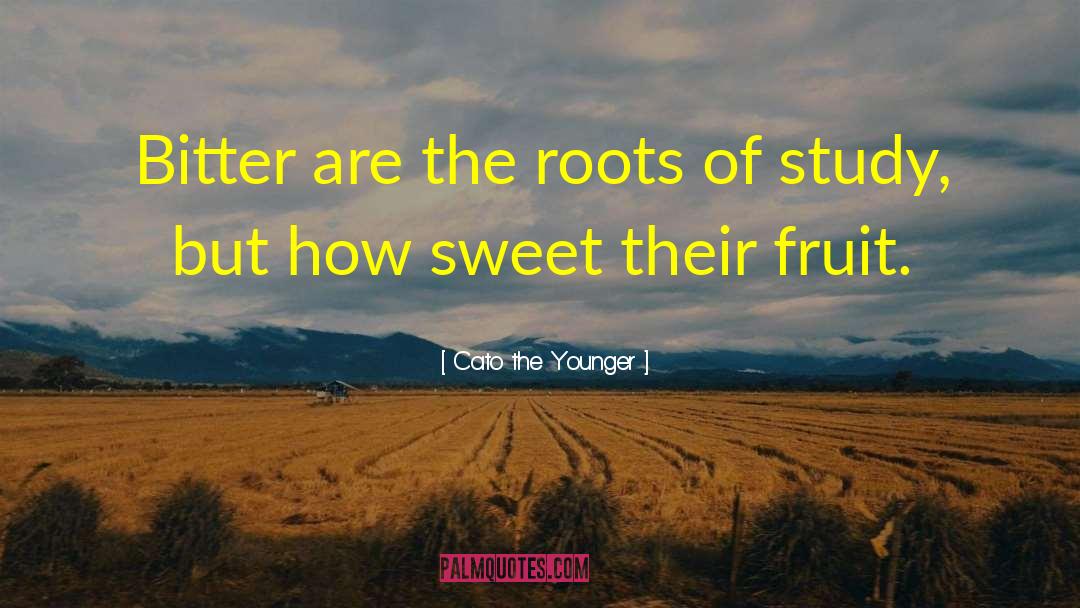 Cato The Younger Quotes: Bitter are the roots of