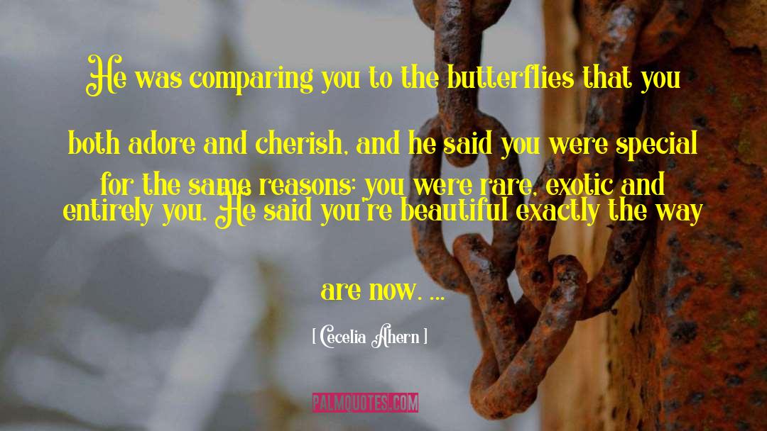 Cecelia Ahern Quotes: He was comparing you to
