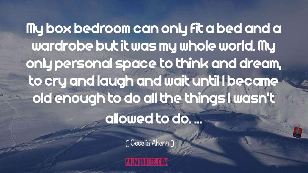 Cecelia Ahern Quotes: My box bedroom can only