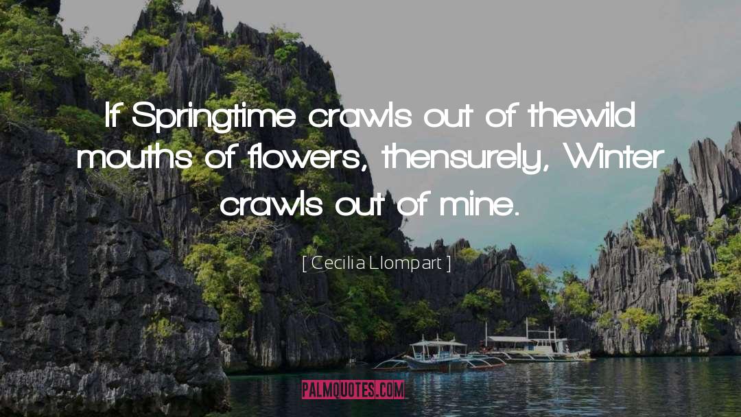 Cecilia Llompart Quotes: If Springtime crawls out of