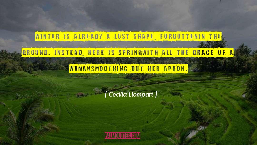 Cecilia Llompart Quotes: Winter is already a lost