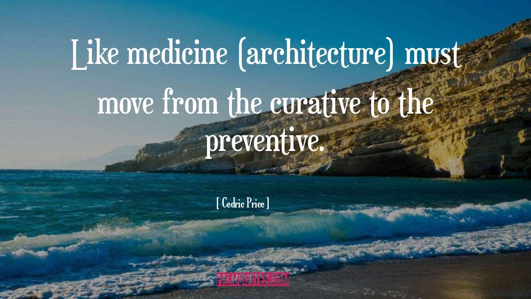 Cedric Price Quotes: Like medicine (architecture) must move