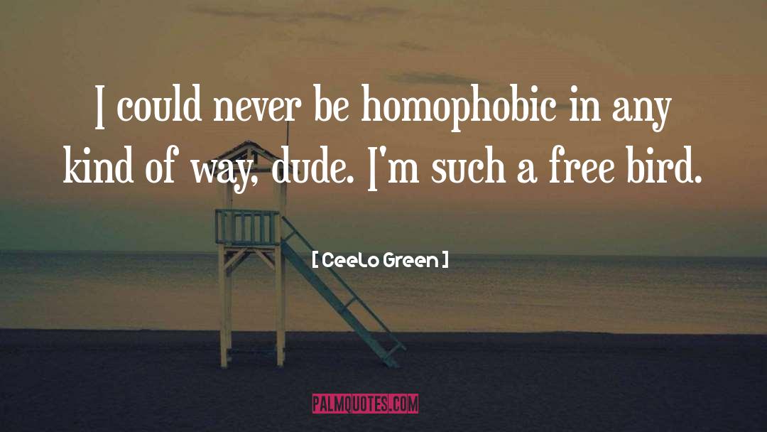 CeeLo Green Quotes: I could never be homophobic