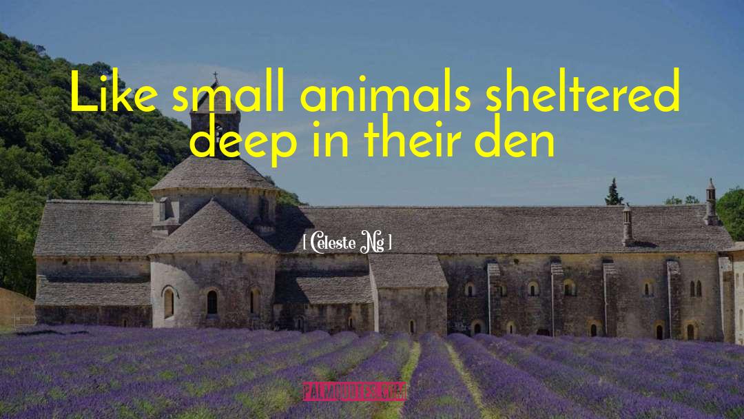 Celeste Ng Quotes: Like small animals sheltered deep