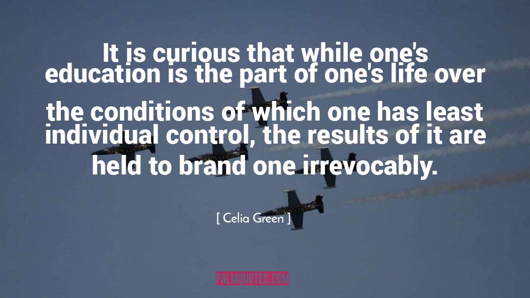 Celia Green Quotes: It is curious that while