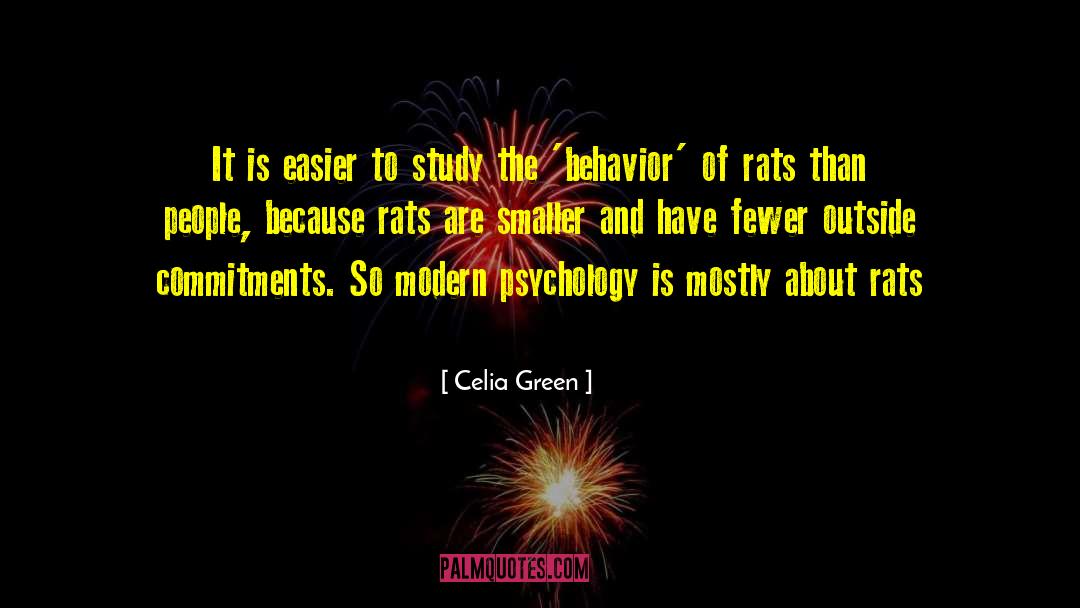 Celia Green Quotes: It is easier to study