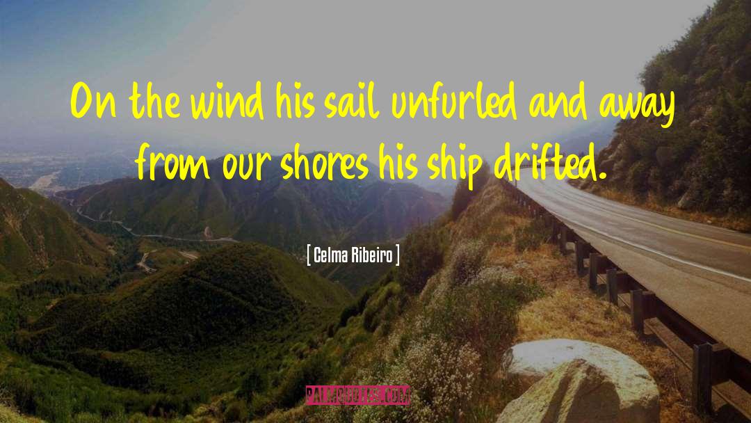 Celma Ribeiro Quotes: On the wind his sail