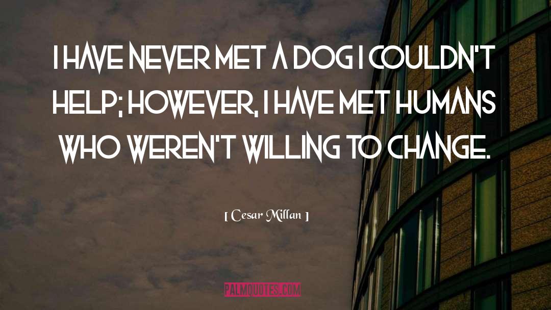 Cesar Millan Quotes: I have never met a