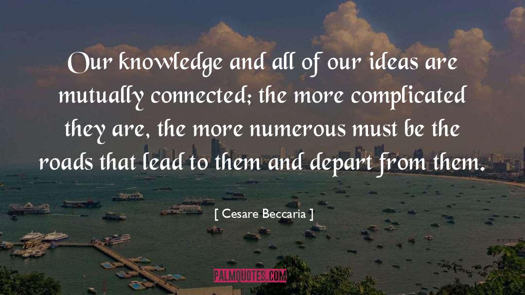 Cesare Beccaria Quotes: Our knowledge and all of