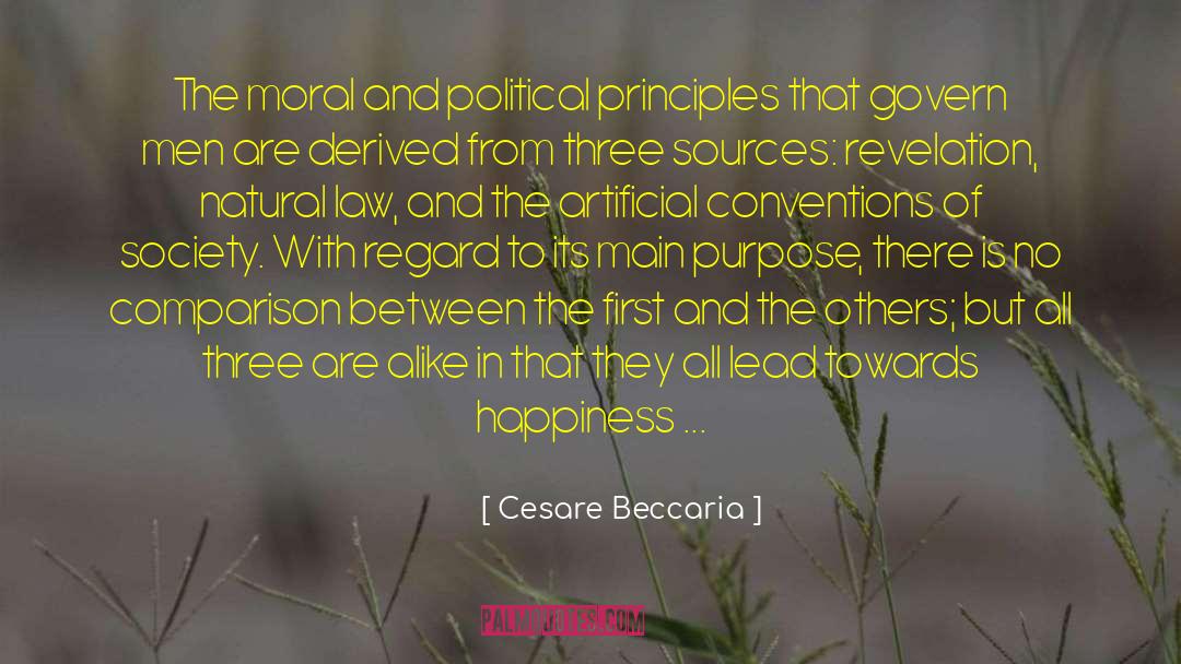Cesare Beccaria Quotes: The moral and political principles