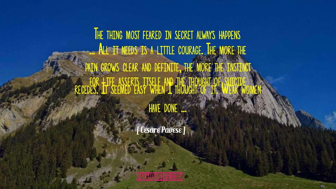 Cesare Pavese Quotes: The thing most feared in