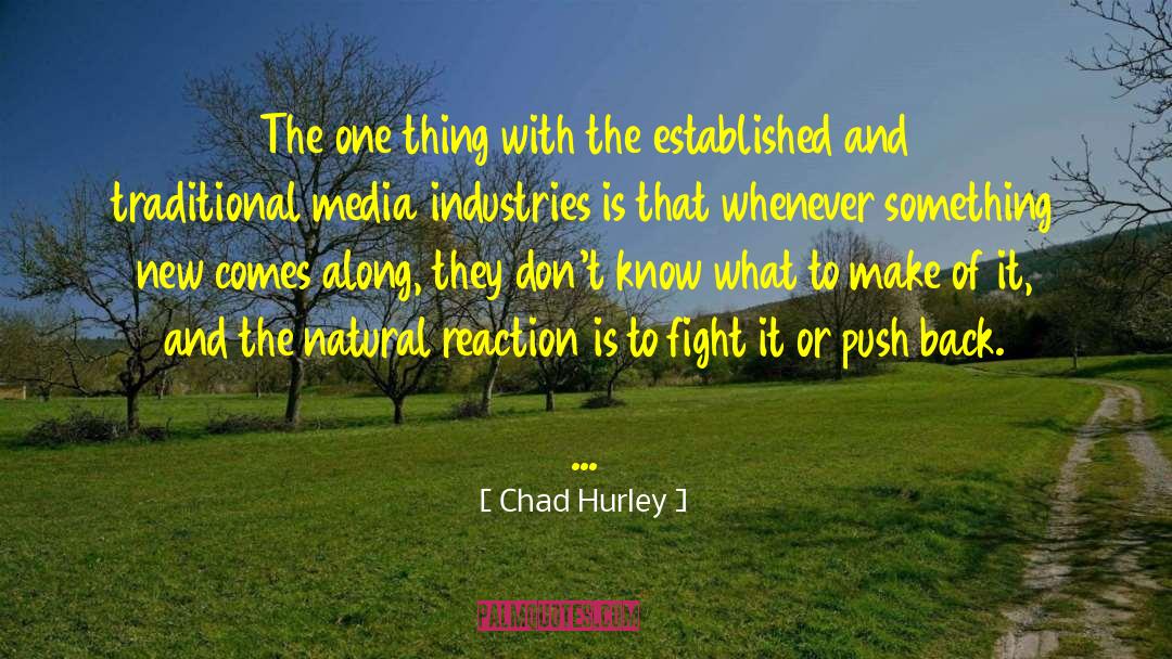 Chad Hurley Quotes: The one thing with the