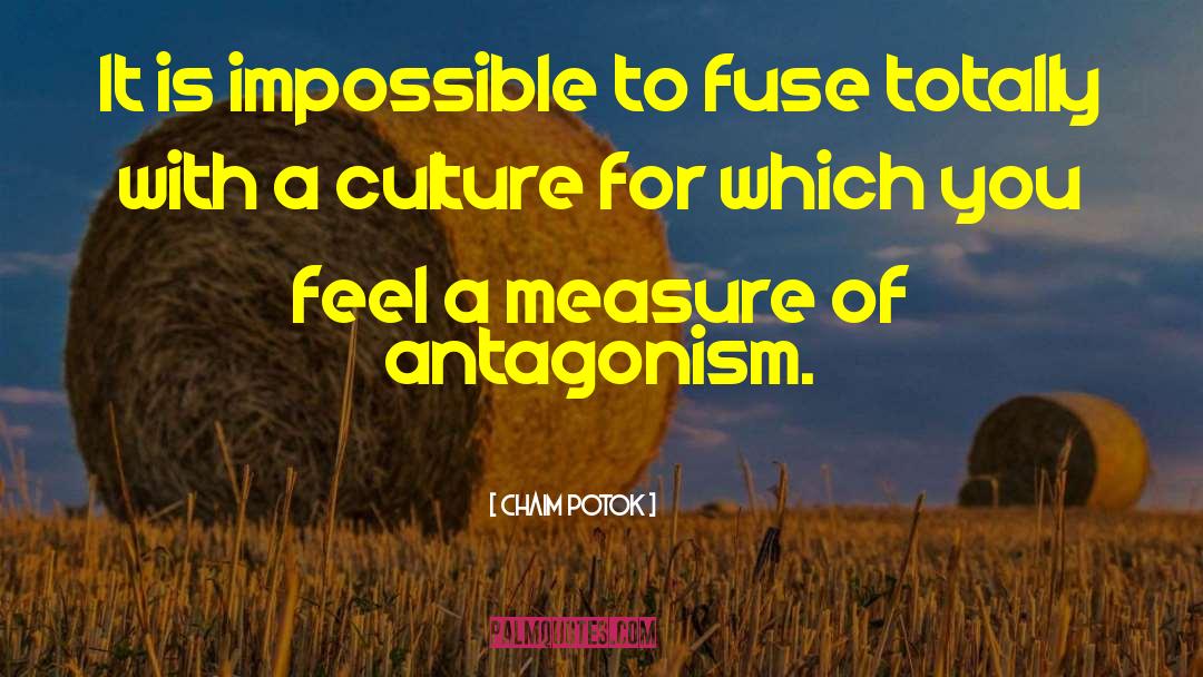 Chaim Potok Quotes: It is impossible to fuse