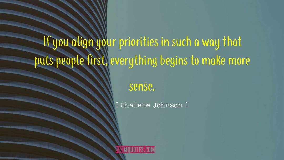 Chalene Johnson Quotes: If you align your priorities