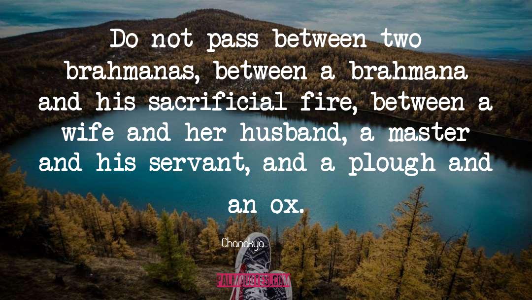 Chanakya Quotes: Do not pass between two