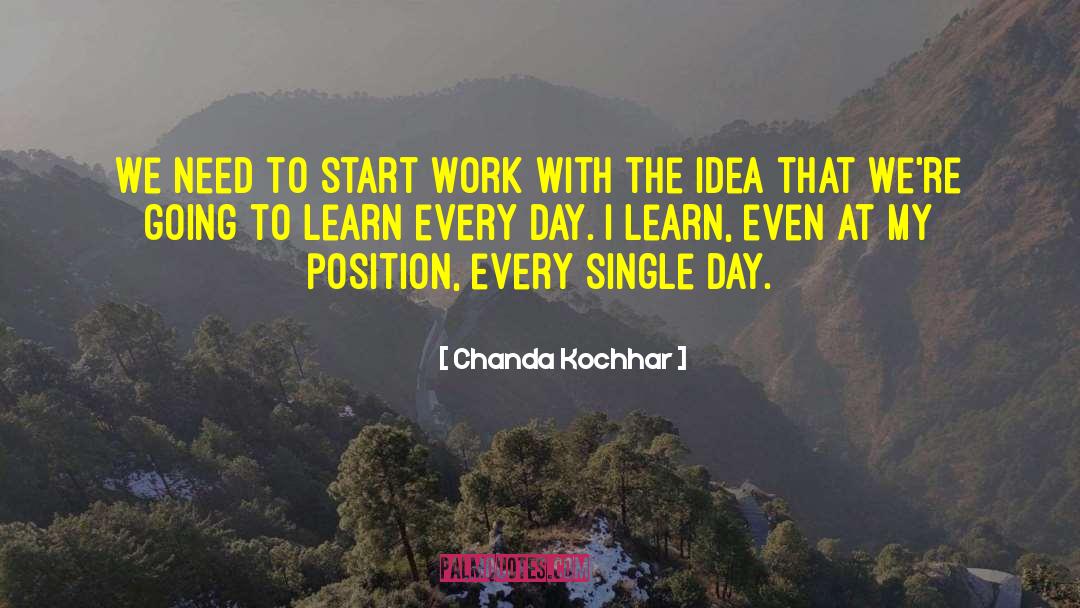 Chanda Kochhar Quotes: We need to start work