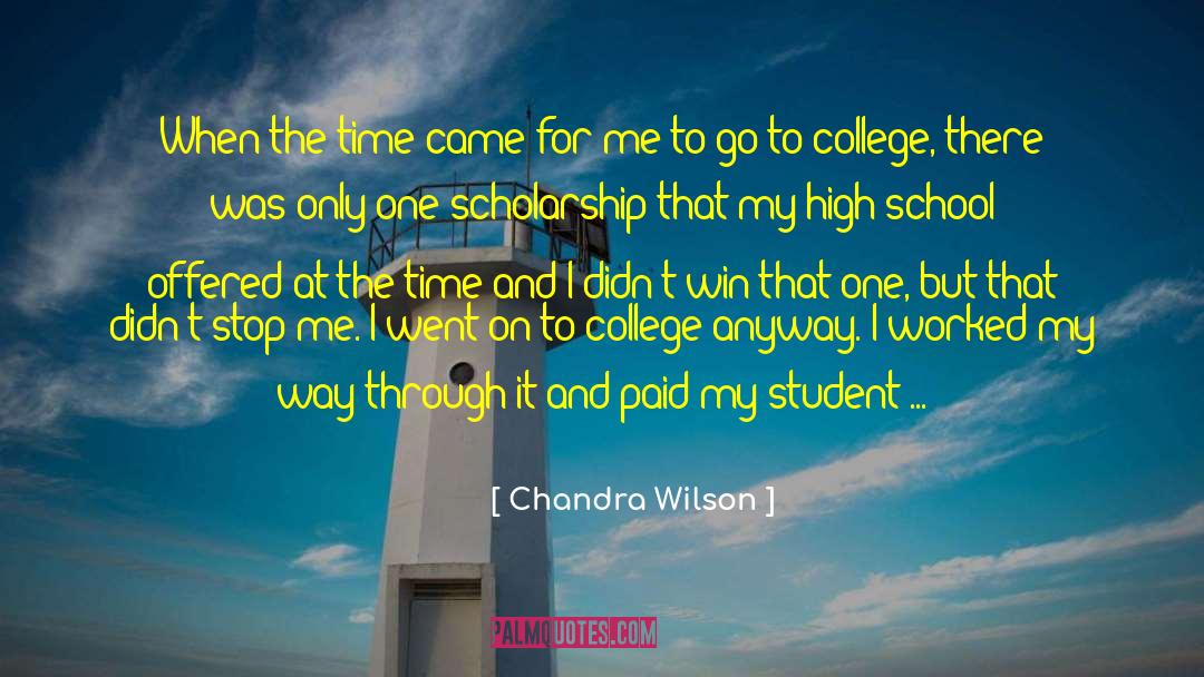 Chandra Wilson Quotes: When the time came for