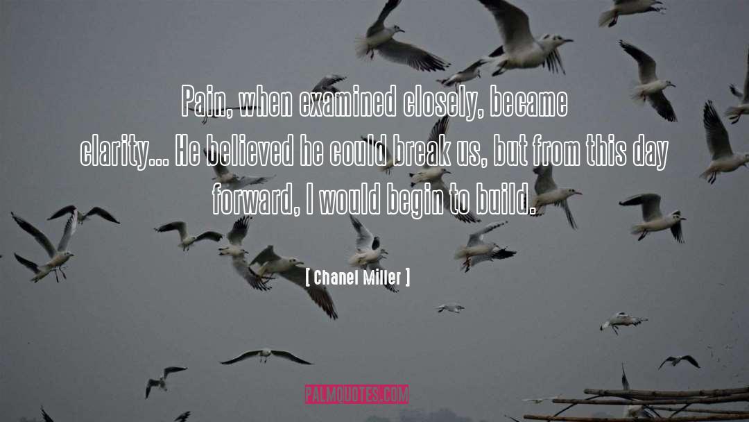 Chanel Miller Quotes: Pain, when examined closely, became