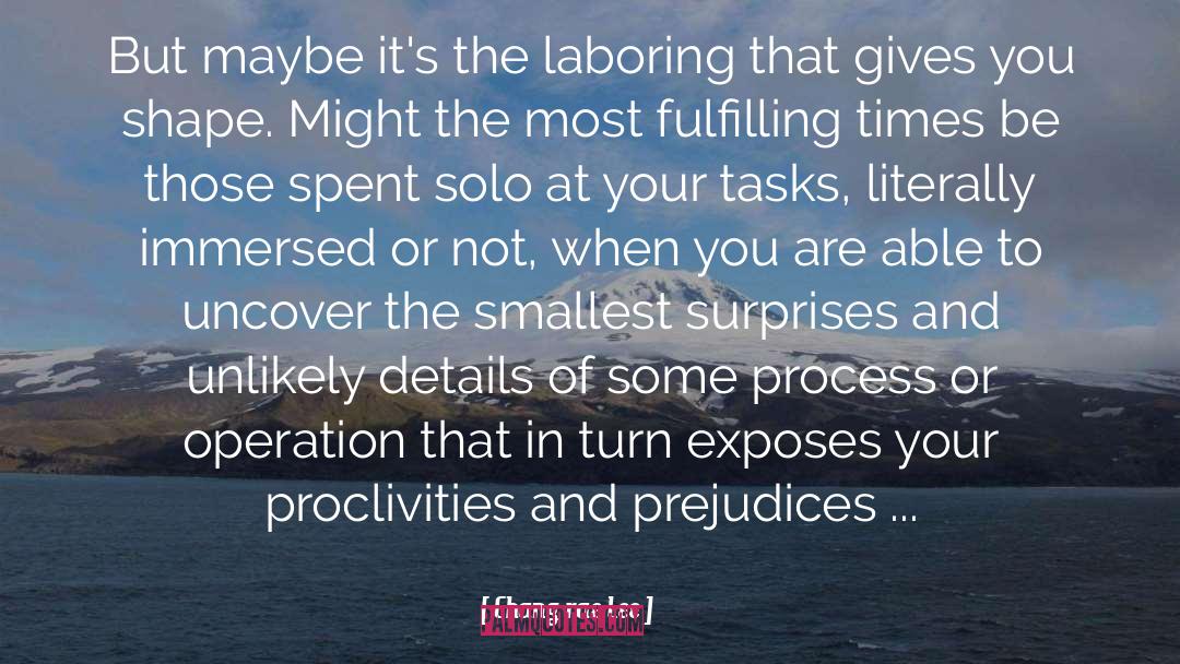 Chang-rae Lee Quotes: But maybe it's the laboring