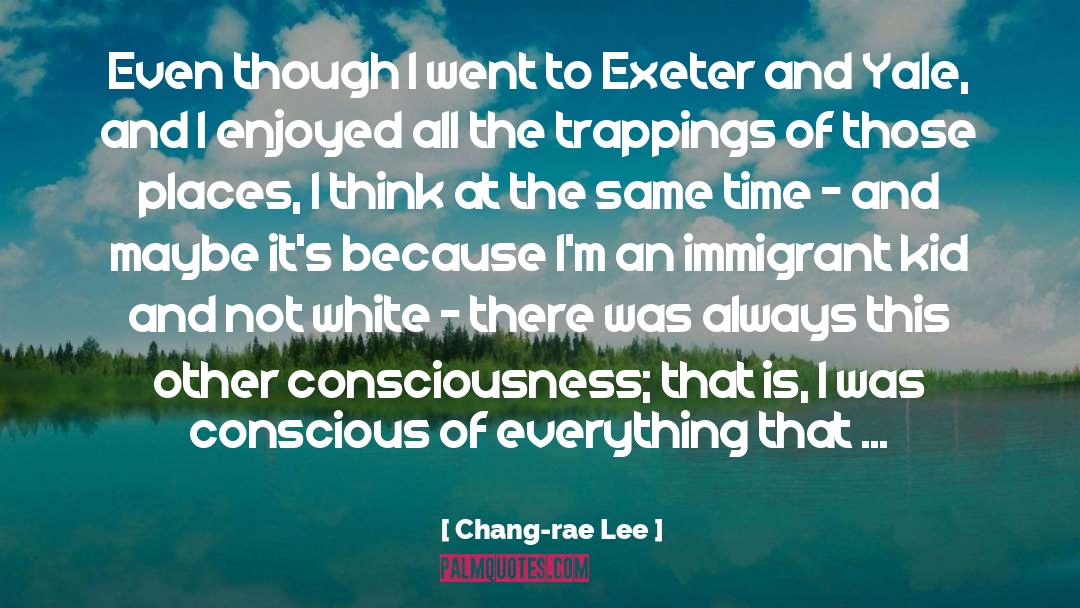 Chang-rae Lee Quotes: Even though I went to