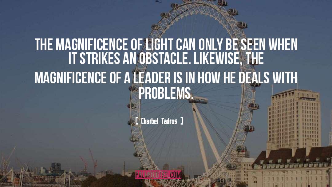 Charbel Tadros Quotes: The magnificence of light can