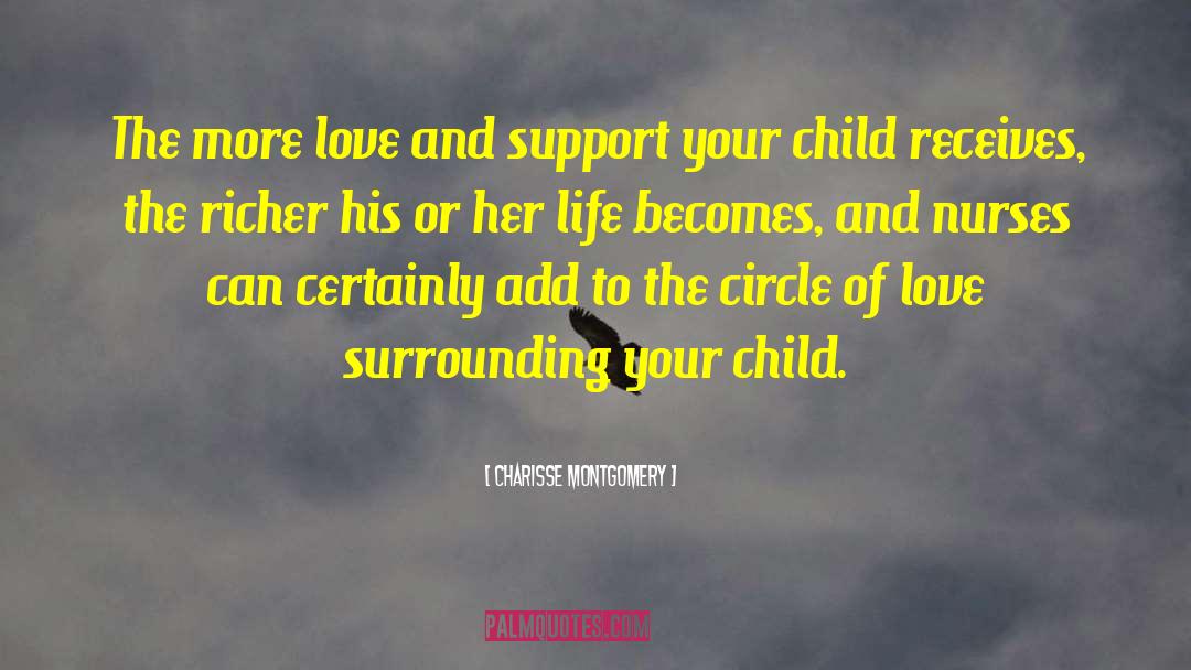 Charisse Montgomery Quotes: The more love and support