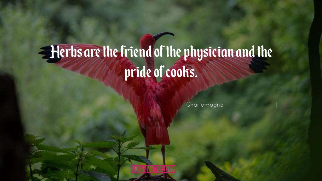 Charlemagne Quotes: Herbs are the friend of