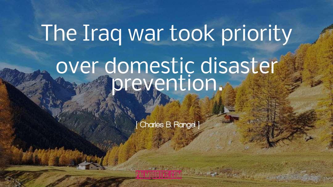 Charles B. Rangel Quotes: The Iraq war took priority