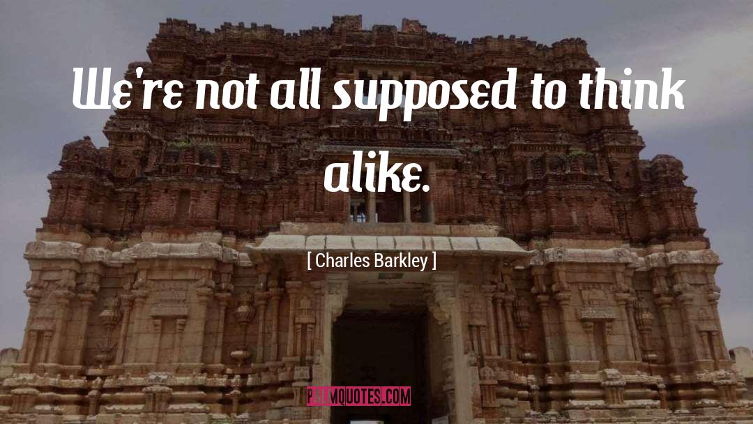 Charles Barkley Quotes: We're not all supposed to