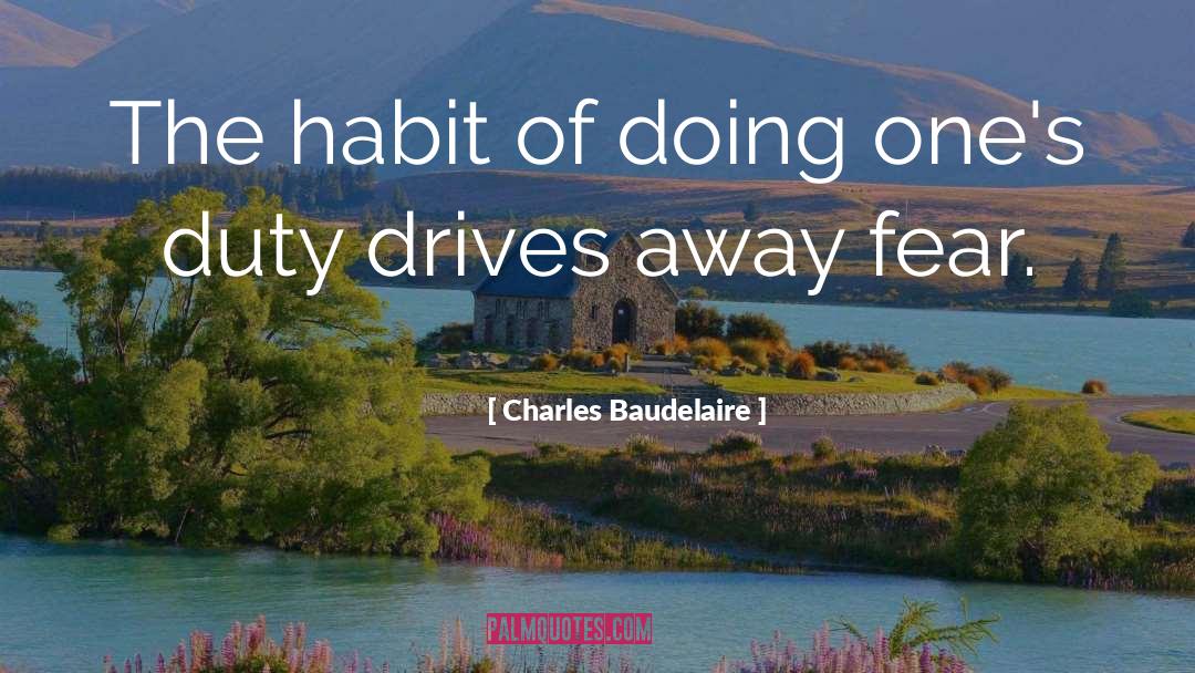 Charles Baudelaire Quotes: The habit of doing one's