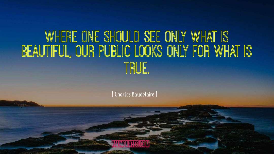 Charles Baudelaire Quotes: Where one should see only