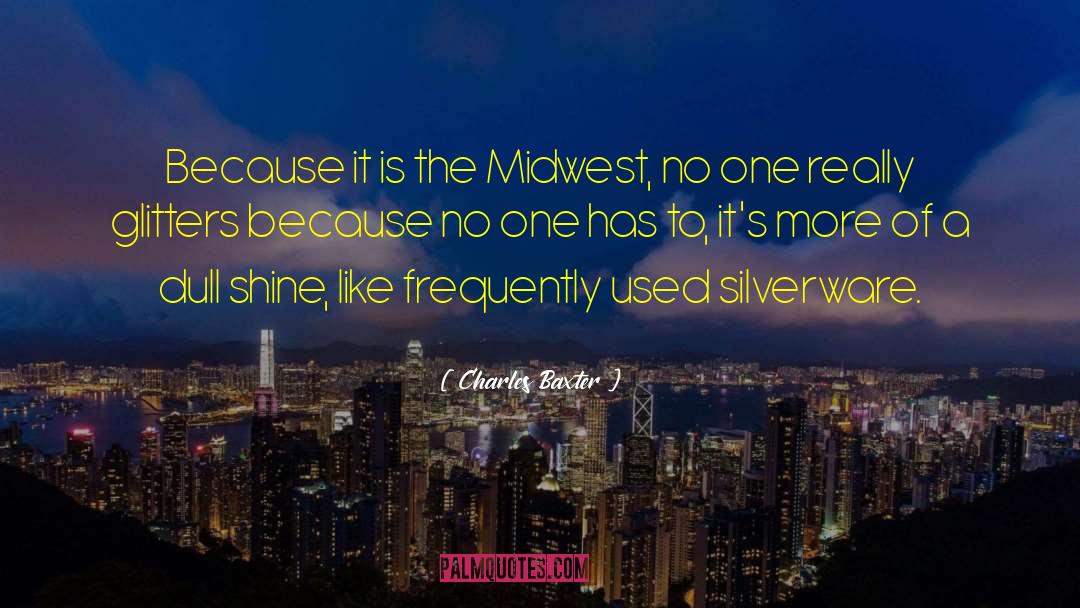 Charles Baxter Quotes: Because it is the Midwest,