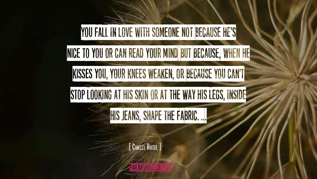 Charles Baxter Quotes: You fall in love with