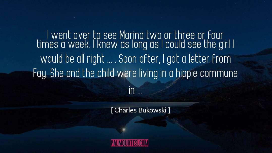 Charles Bukowski Quotes: I went over to see