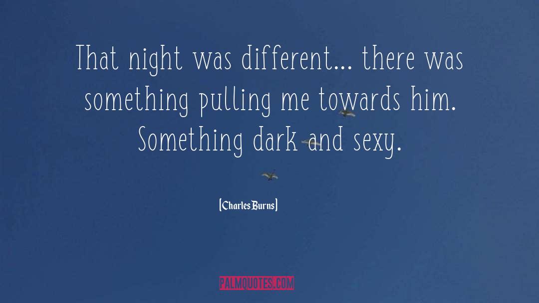 Charles Burns Quotes: That night was different... there