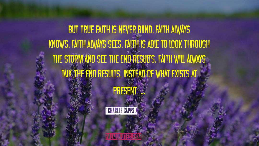 Charles Capps Quotes: But true faith is never