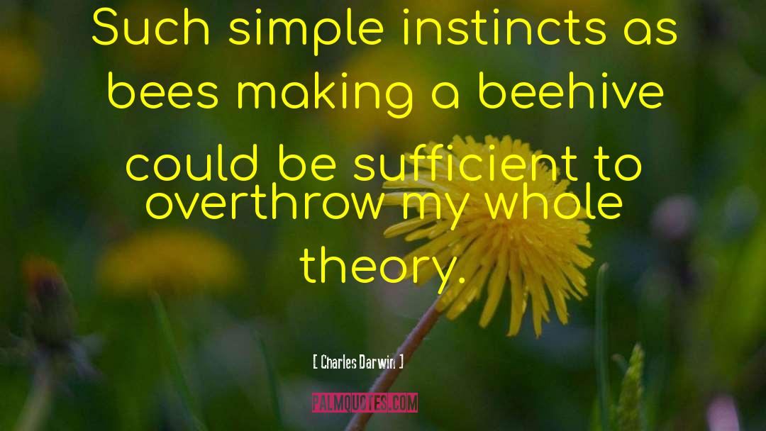 Charles Darwin Quotes: Such simple instincts as bees