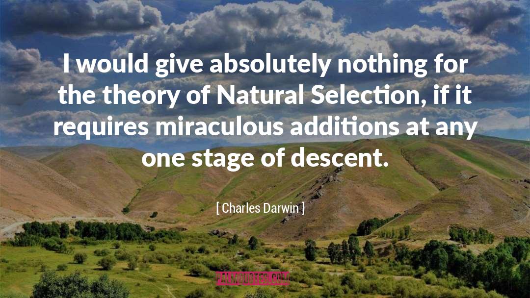 Charles Darwin Quotes: I would give absolutely nothing