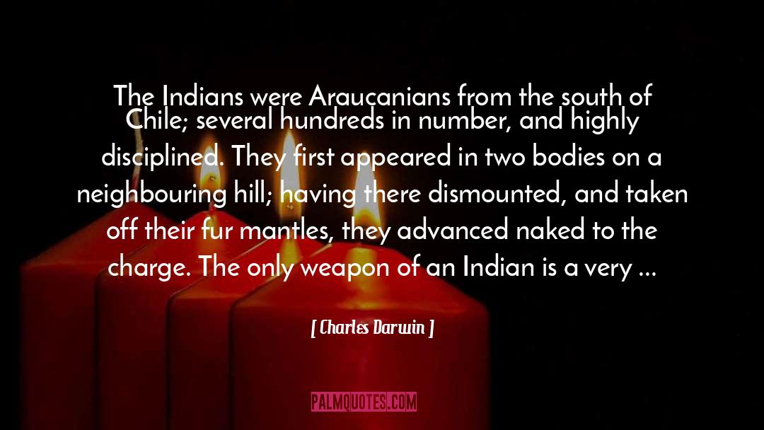 Charles Darwin Quotes: The Indians were Araucanians from