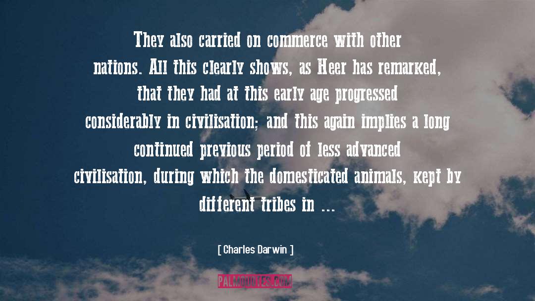 Charles Darwin Quotes: They also carried on commerce