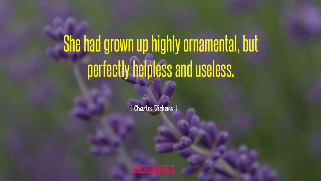 Charles Dickens Quotes: She had grown up highly