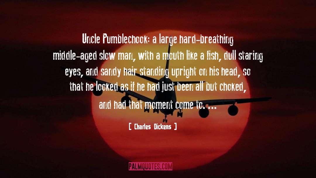 Charles Dickens Quotes: Uncle Pumblechook: a large hard-breathing